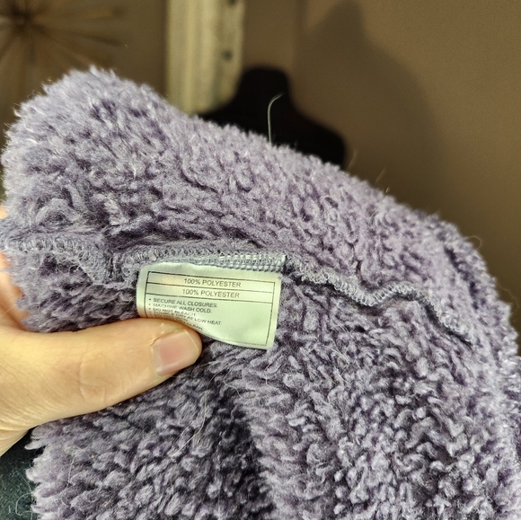 Purple Ariat Women's Fleece Jacket Size Large - Picture 4 of 10